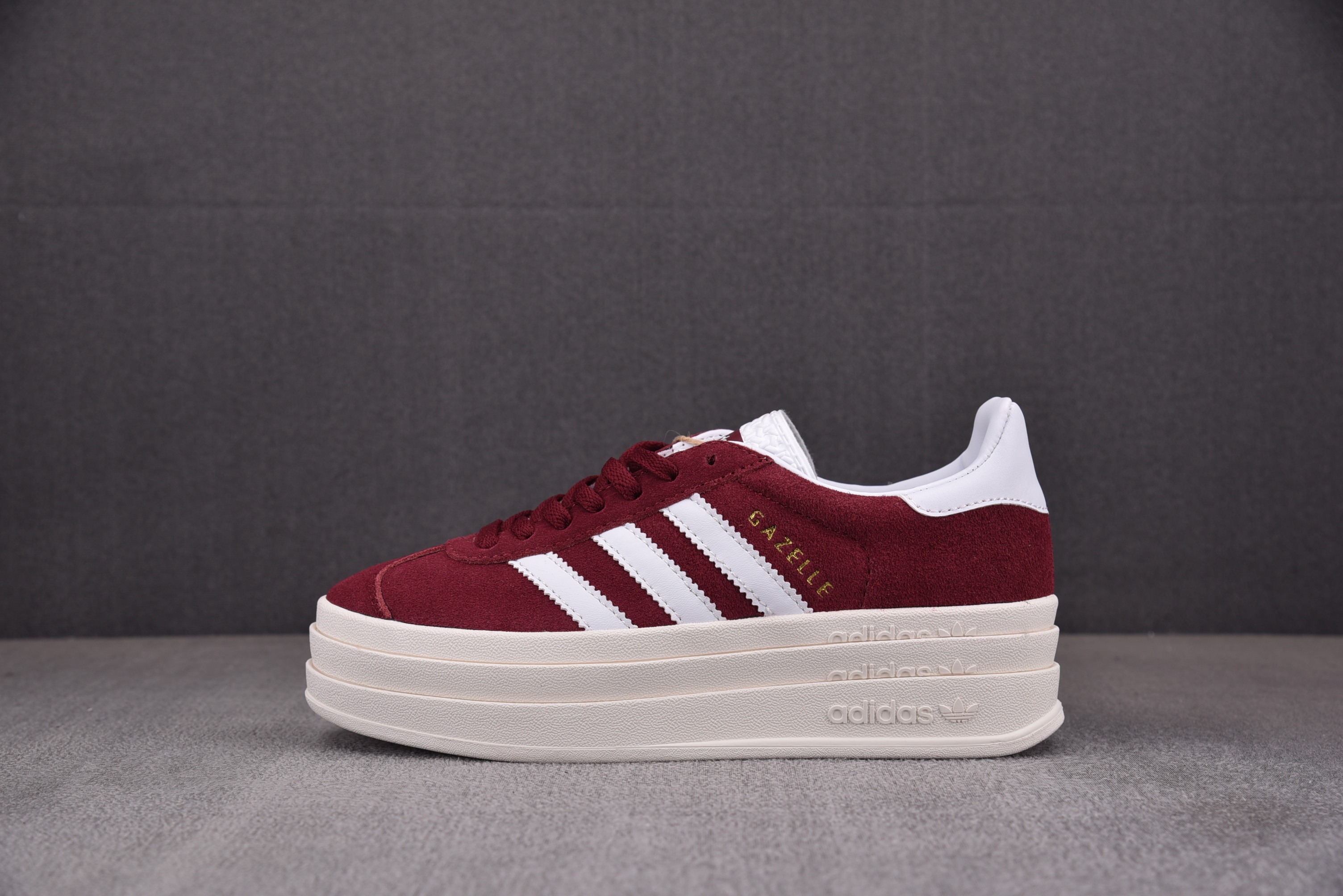 【纯原】Ad Originals Gazelle BOLD W 酒红 HQ6892 아디다스