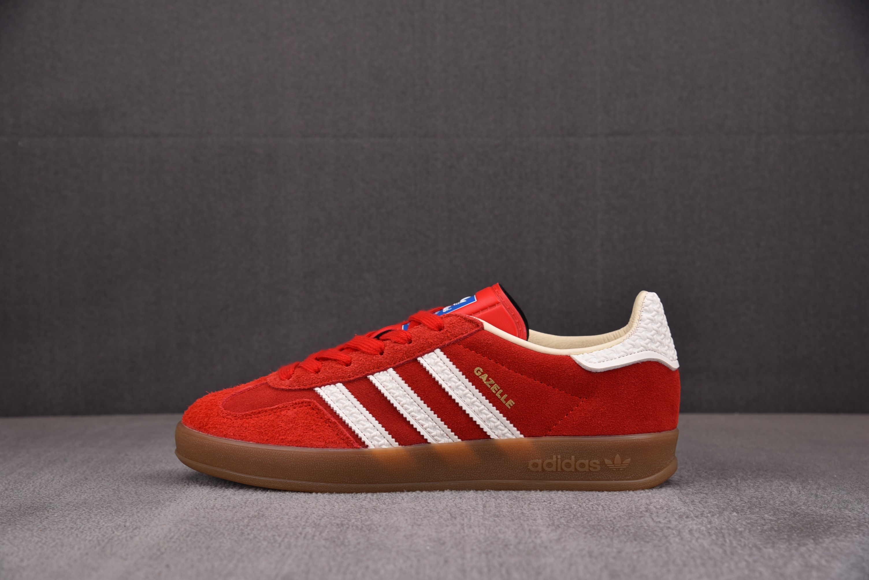 【TOP】AD Originals Gazelle Indoor 红白 IF1808 아디다스
